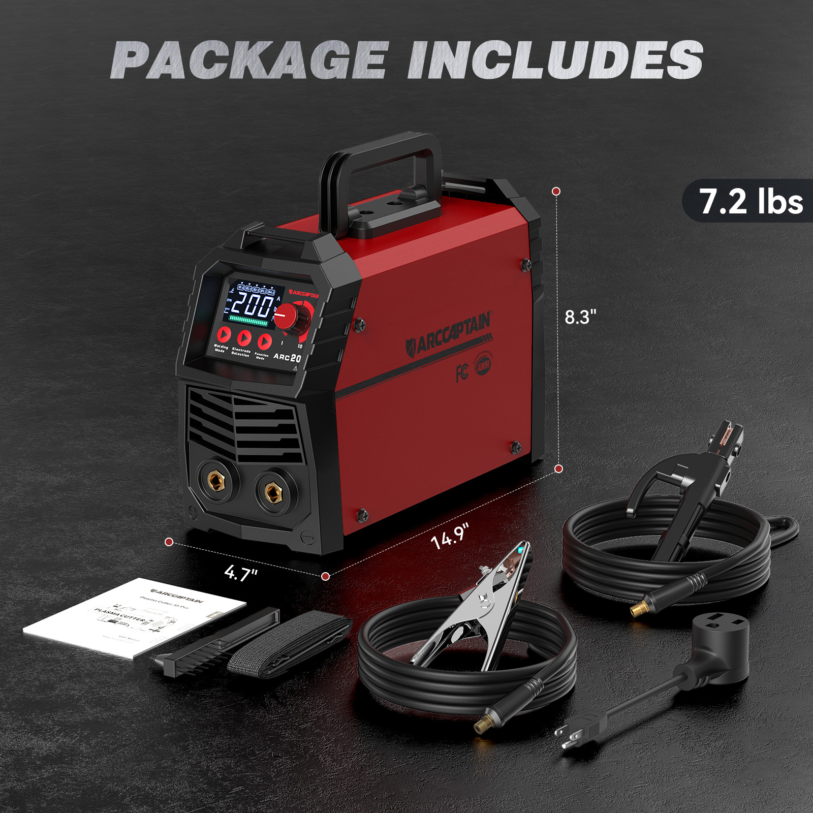 ARCCAPTAIN Stick Welder 200Amp ARC/MMA/Lift TIG Welding Machine 110V/220V IGBT?