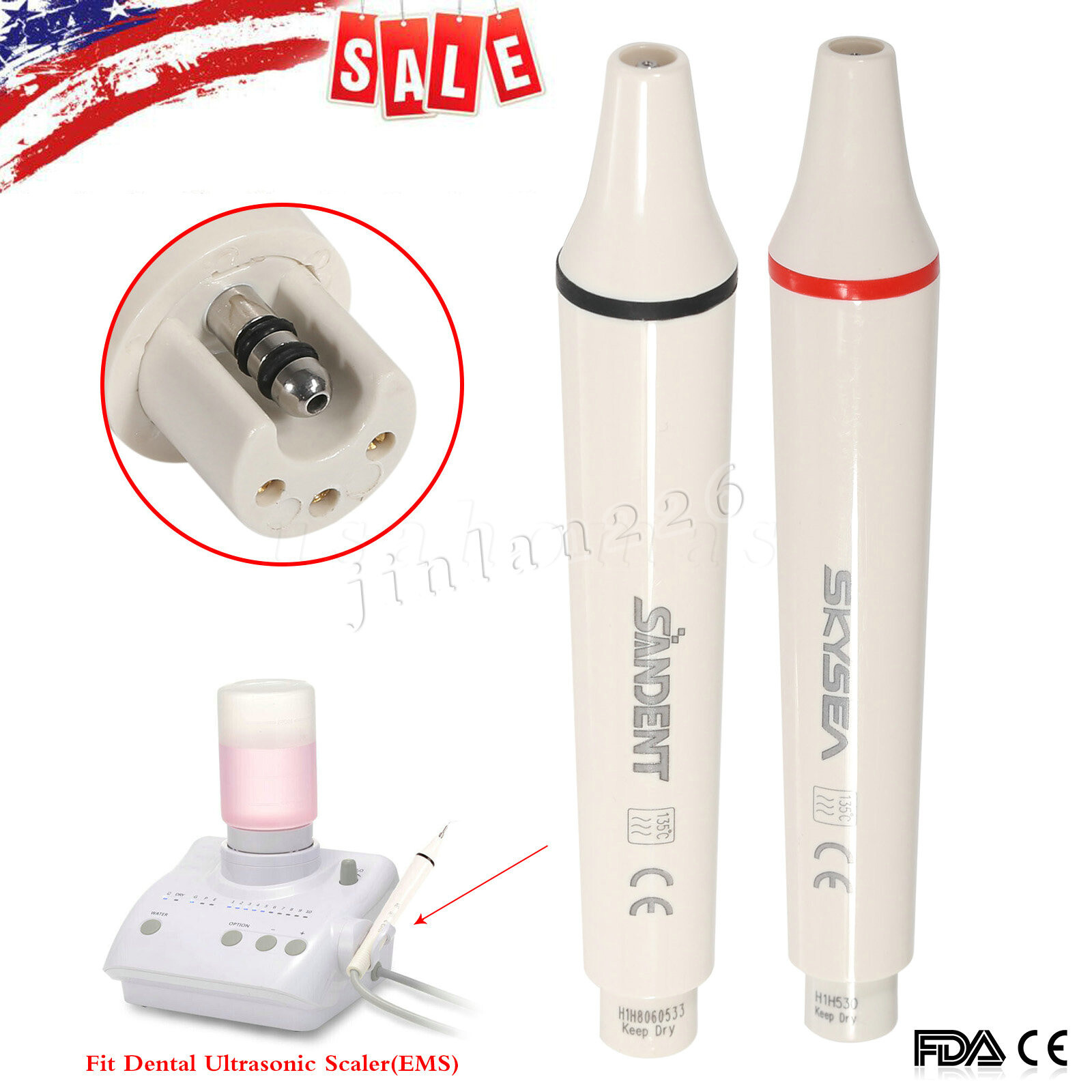 Dental Endo Perio Ultrasonic Scaler Tips Scaling Fit Woodpecker EMS Handpiece