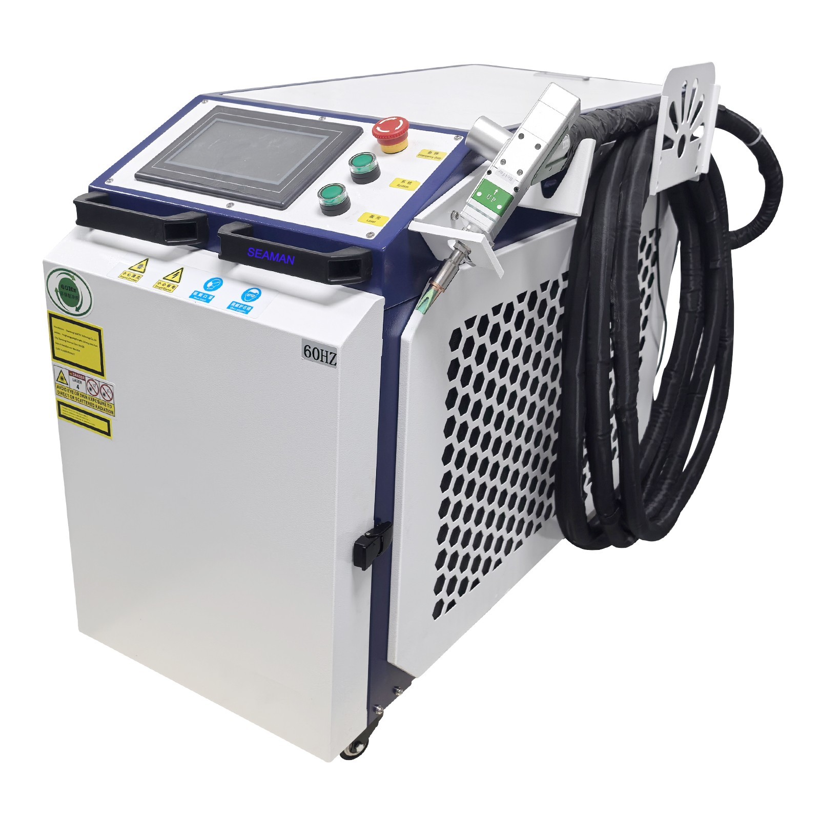 ?Raycus 3000W Handheld Fiber Laser Welder Cutting Cleaning Machine 4 IN1 Double