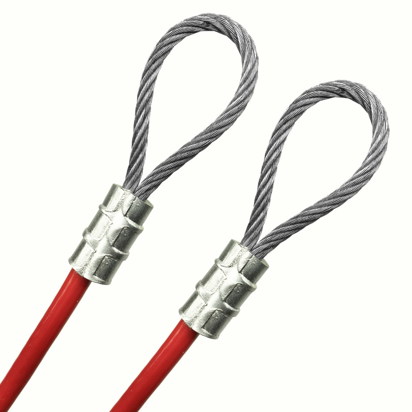 Red Vinyl Coated Galvanized Steel Utility Cable 1/8 – 3/16, 7×19, 1 – 70 ft Coil