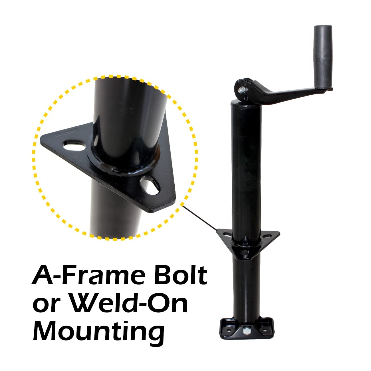 AFrame Trailer Jack HeavyDuty 2000 lbs Capacity 14 Travel for Trailer Utility