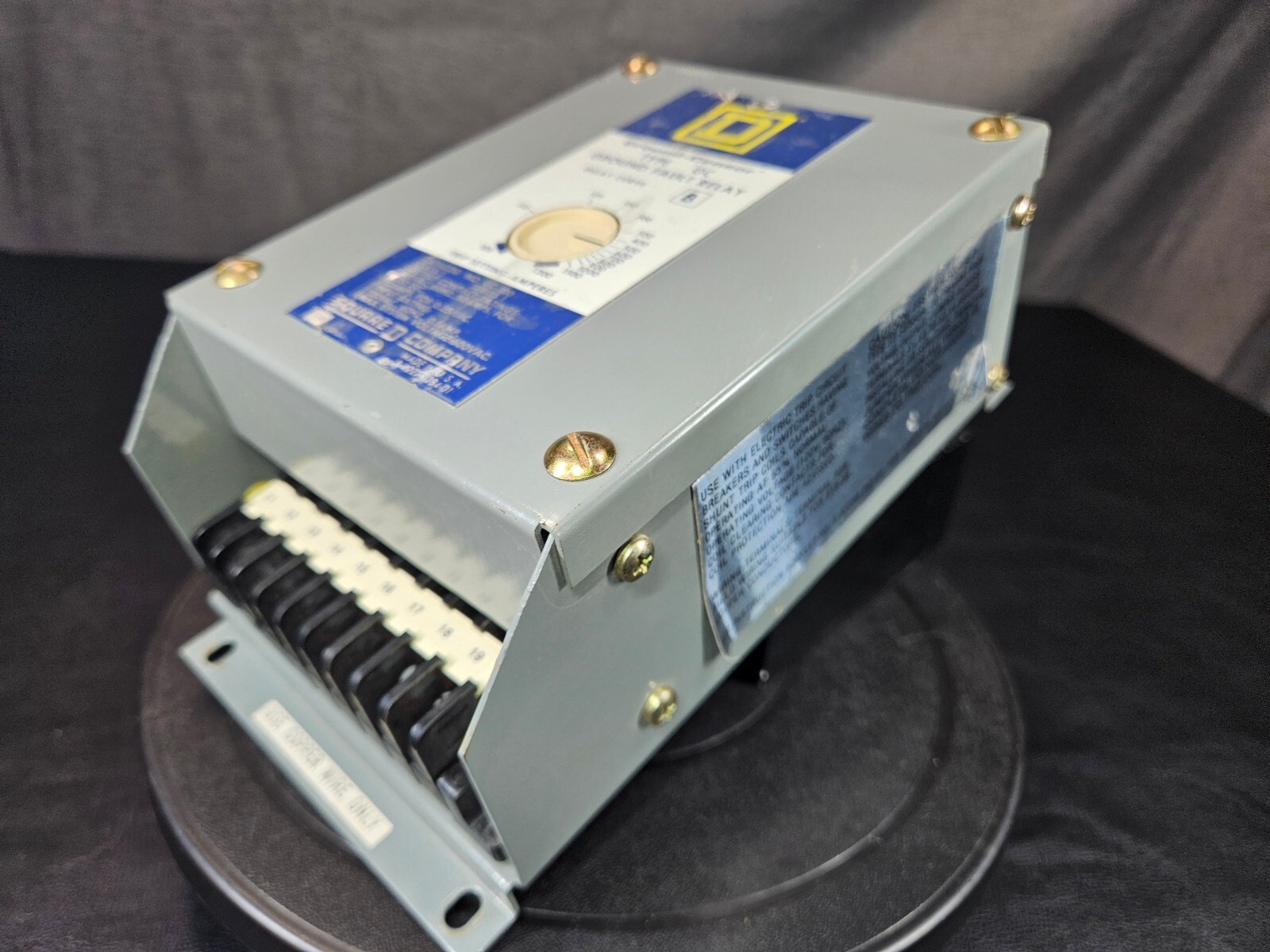 Square D Ground-Censor Type GC Ground Fault Relay No GC-100 120V FAST SHIP!?✅