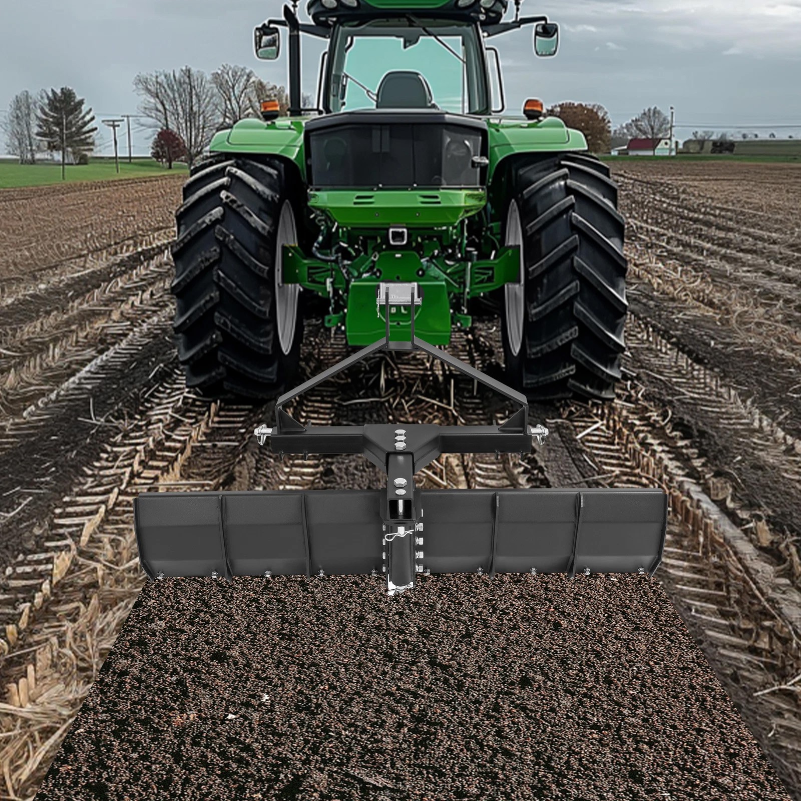 For Category 0 & 1 Tractors 3 Point Rear Grading Blade Scrape Blade Steel 52″