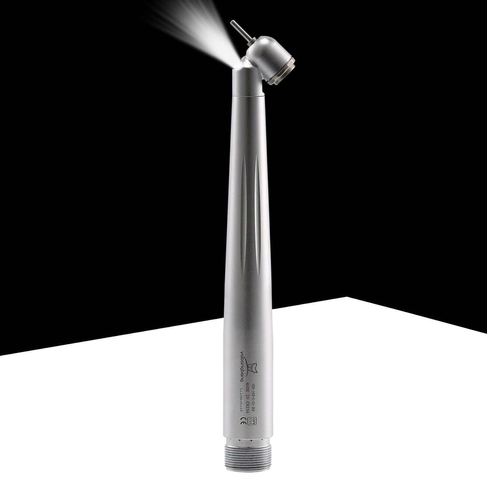 Dental 45° Angle Degree LED Light push button head optic fiber handpiece 2H USA