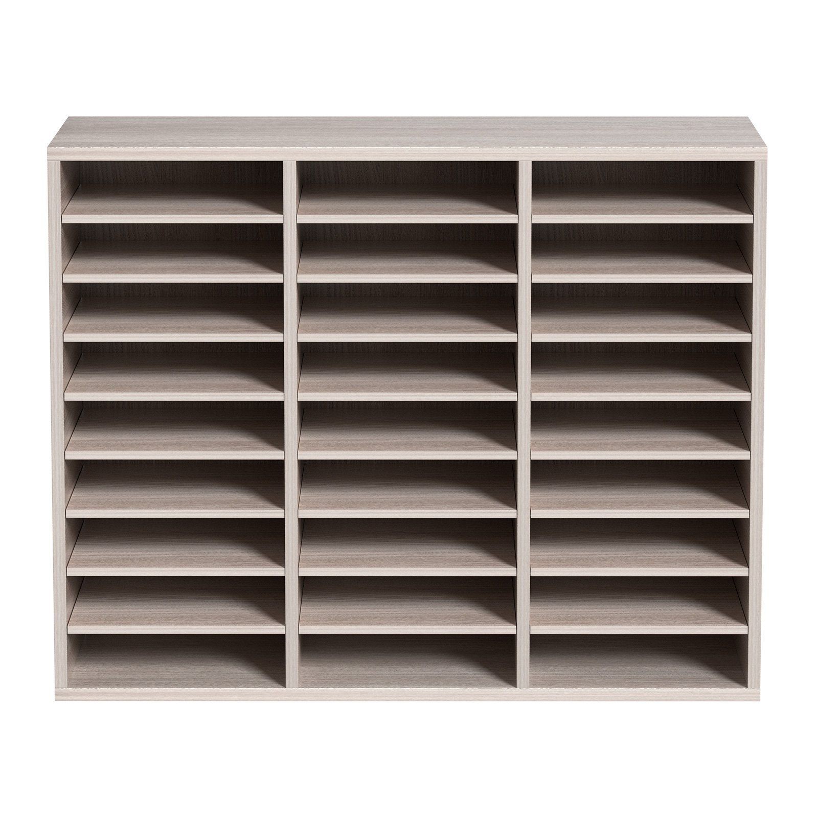 27-Pocket Document Organizer Medium Density Board with Non-Slip Feet