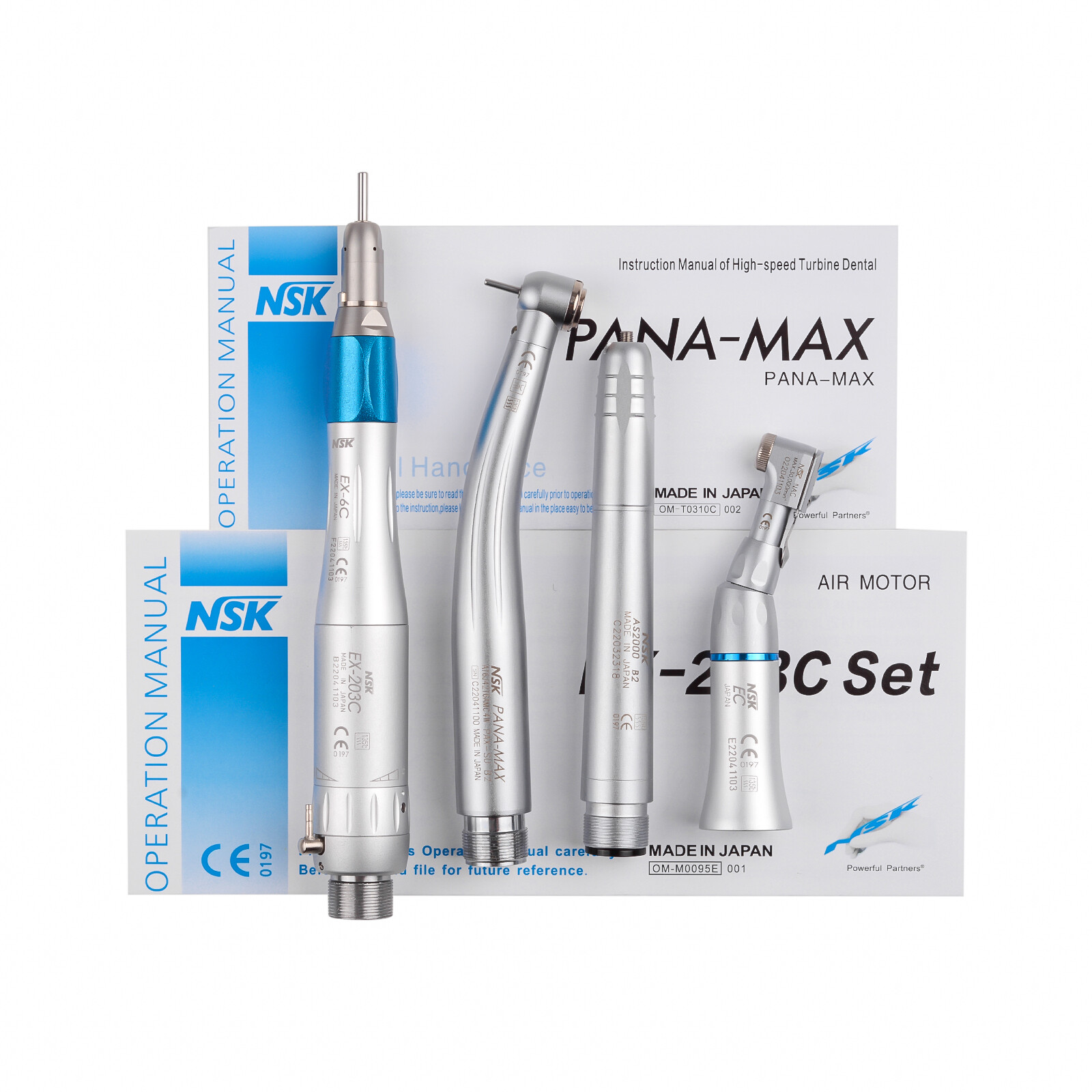 Dental PANA-Max LED High Speed Handpiece+Air Scaler+EX203C Low Speed 2H