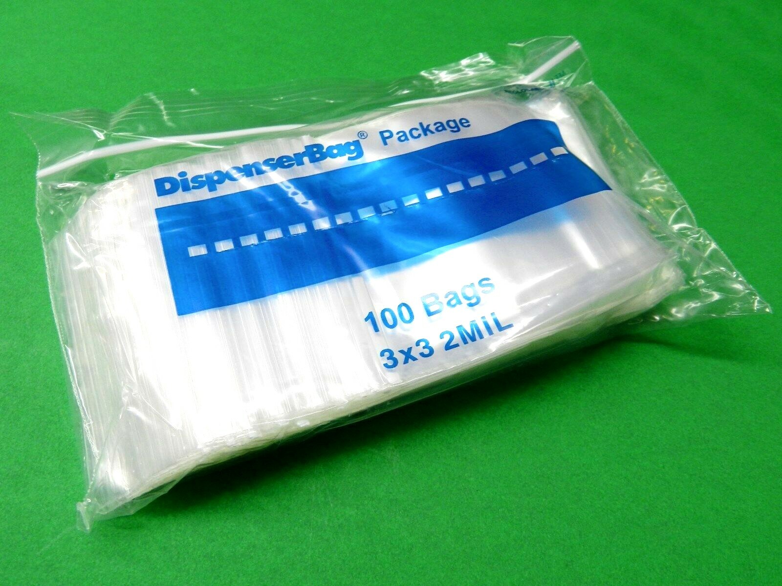 5000 Reloc Zippit Bags 3″x3″ Clear 2mil Poly Reclosable Baggies Reasealable Bag