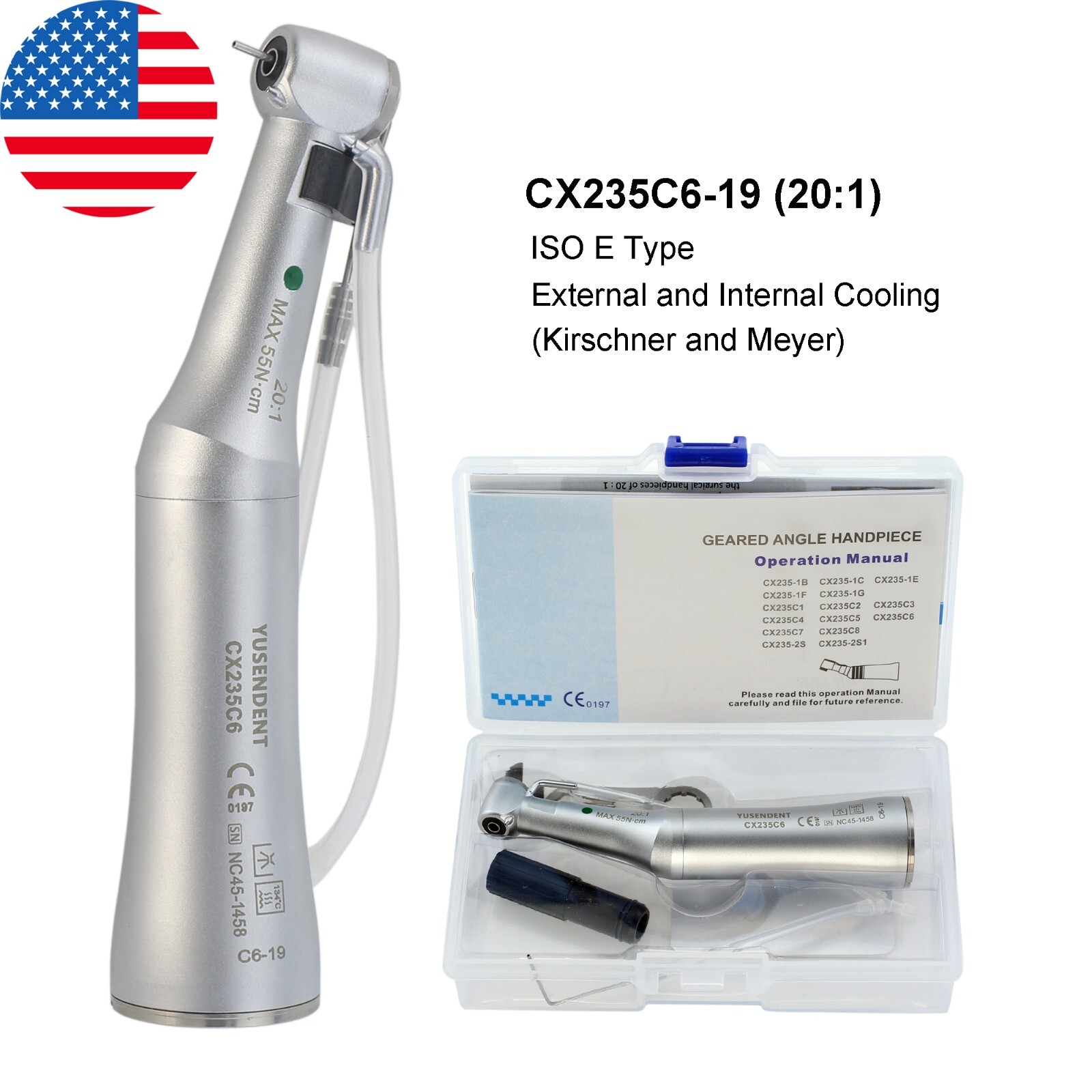 COXO Dental Contra Angle Endo Implant Electric Handpiece 1:1 1:5 20:1 10:1 6:1