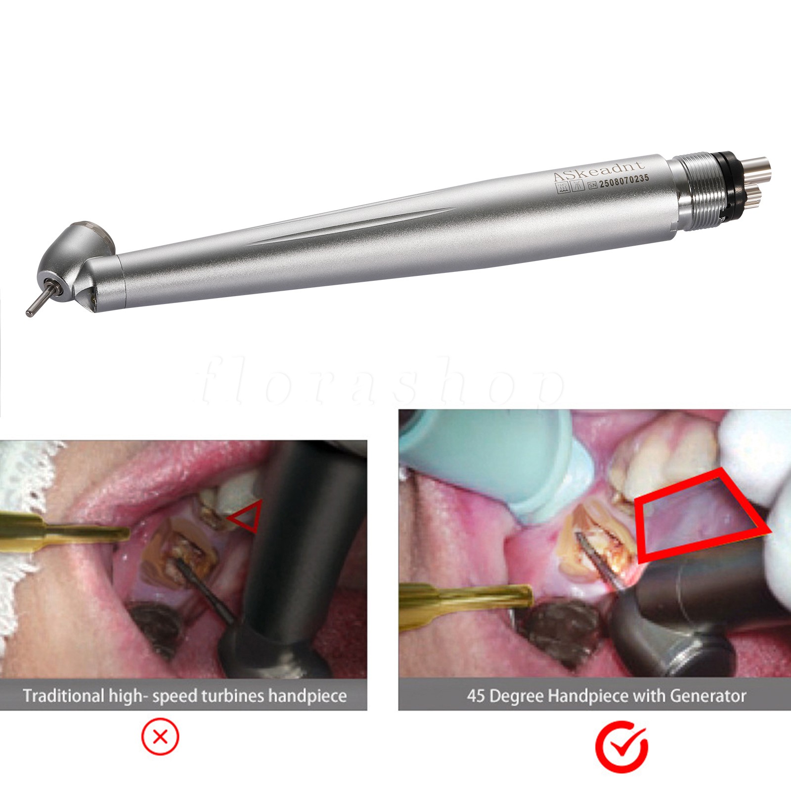 Dental Ultrasonic Scaler Piezo Scaling Handpiece Cleaning fit EMS Woodpecker USA