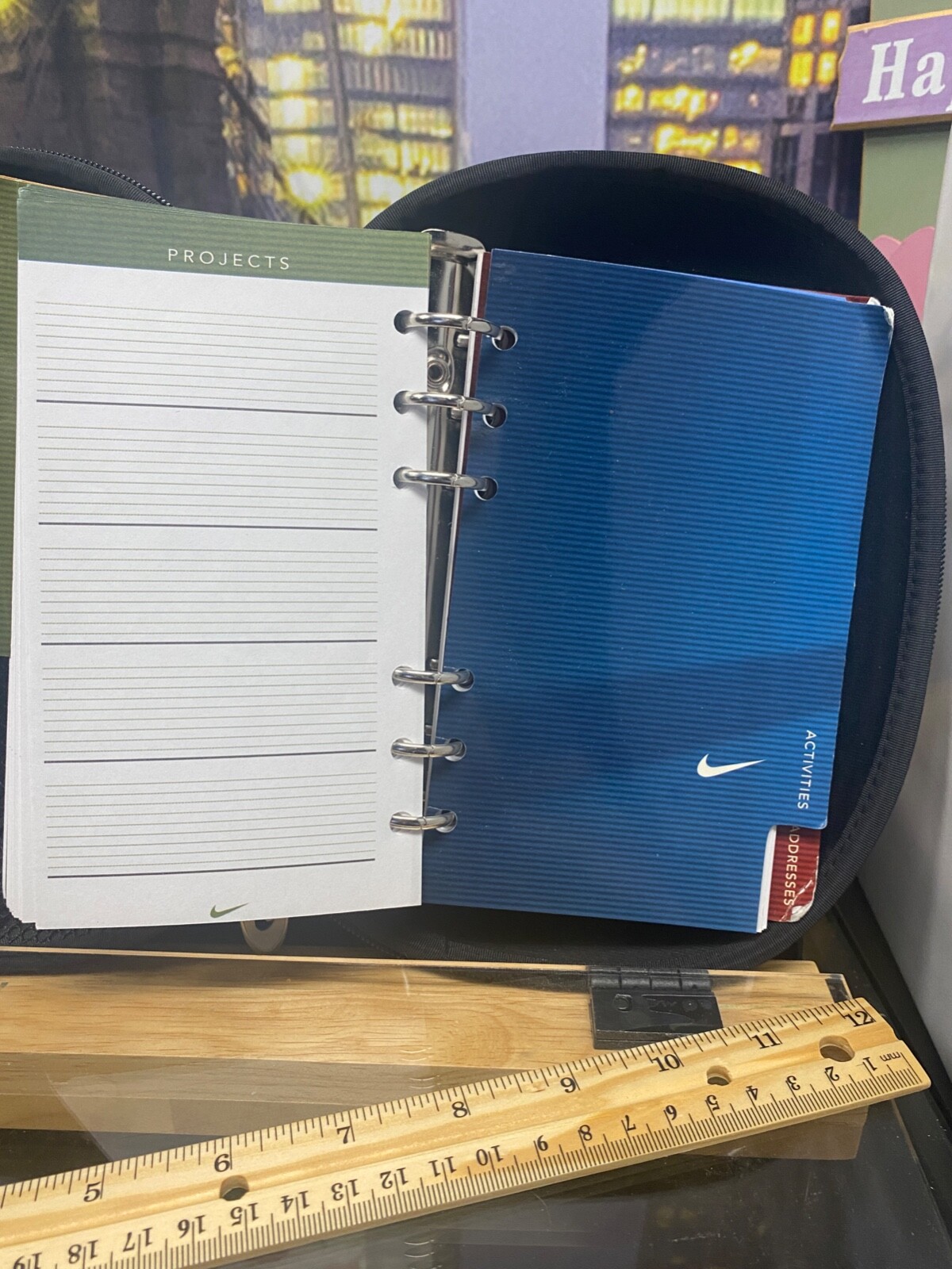 Channel Your Inner Champion: Vintage Nike Student Day Planner Organizer Folder
