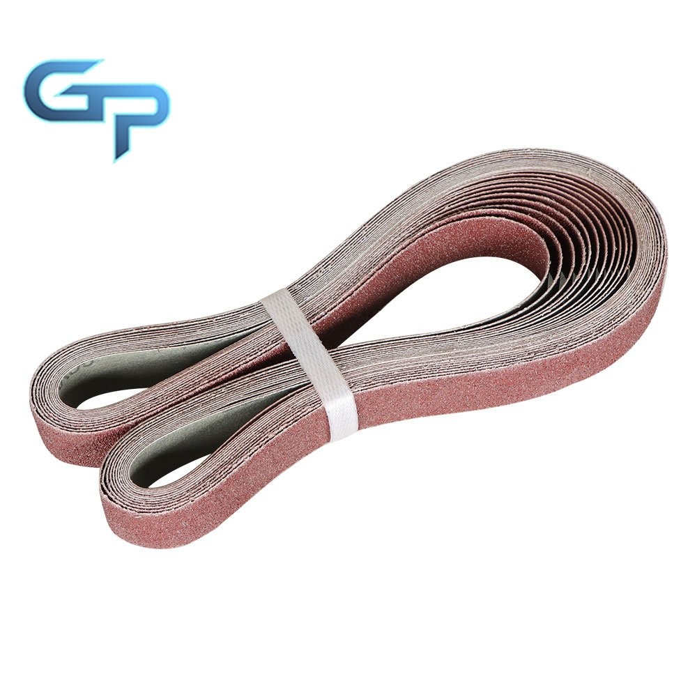 New 1 In x 42 In Sanding Belts 60 80 120 150 240 400 Grits Red Belt Sandpaper