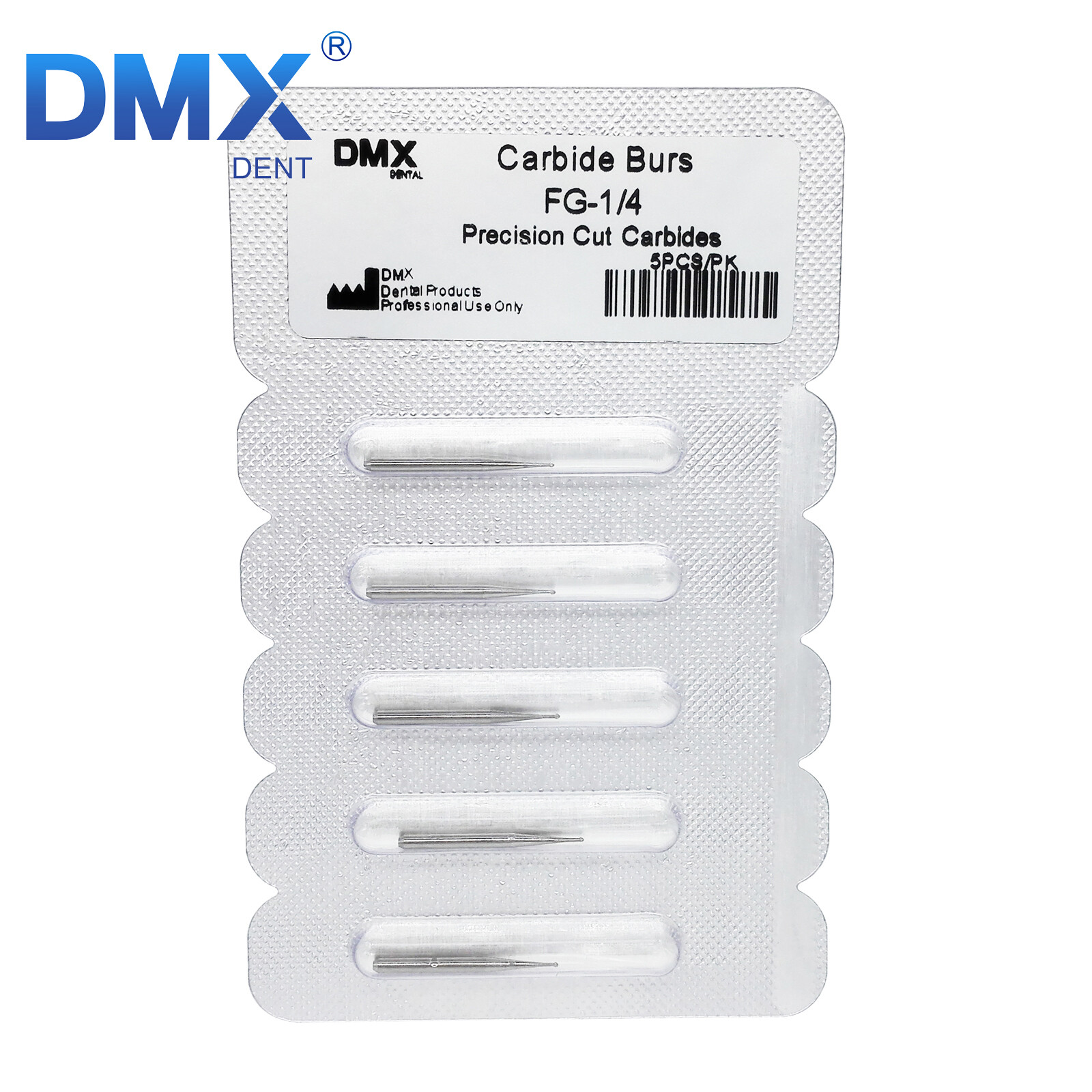 DMXDENT Dental Operative Bur Tungsten Carbide Round FG 1/4 1/2 2 3 4 5 6 7 8# A