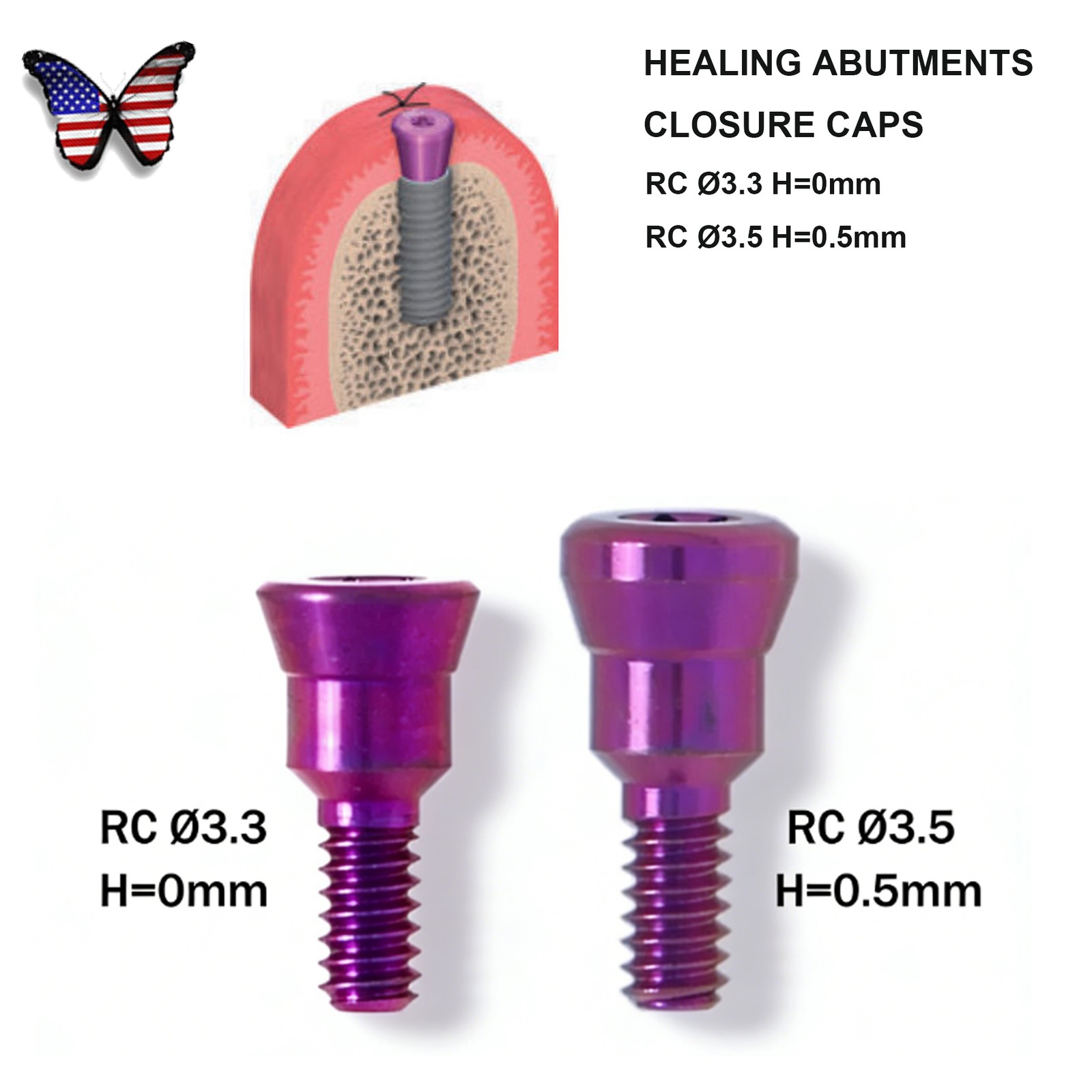 US Implant Accessories Healing Closure Abutment Fit Straumann ITI Dental Clinic