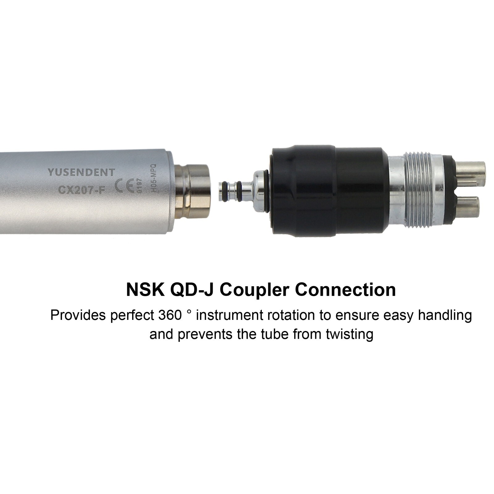 Dental Mini Small Head High Speed Handpiece LED Self Power Air Turbine NSK QD-J