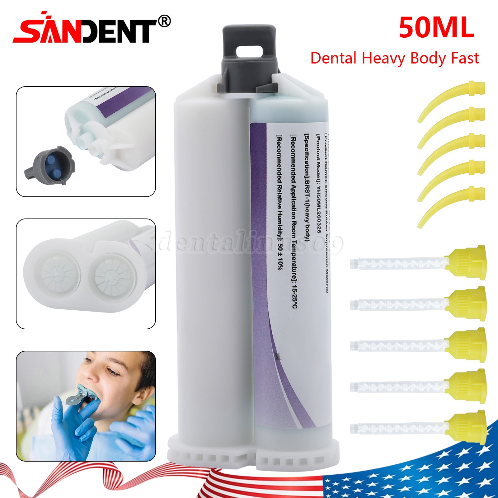 5*Dental Low slow Speed Contra Angle handpiece Latch 1:1 attach Fit NSK SEASKY