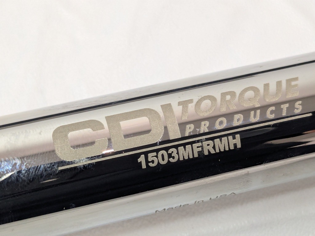 CDI Micrometer Torque Wrench 1/2″ Drive 20.0 Ft Lb Min 150.0 Ft Lb Max 1503MFRMH