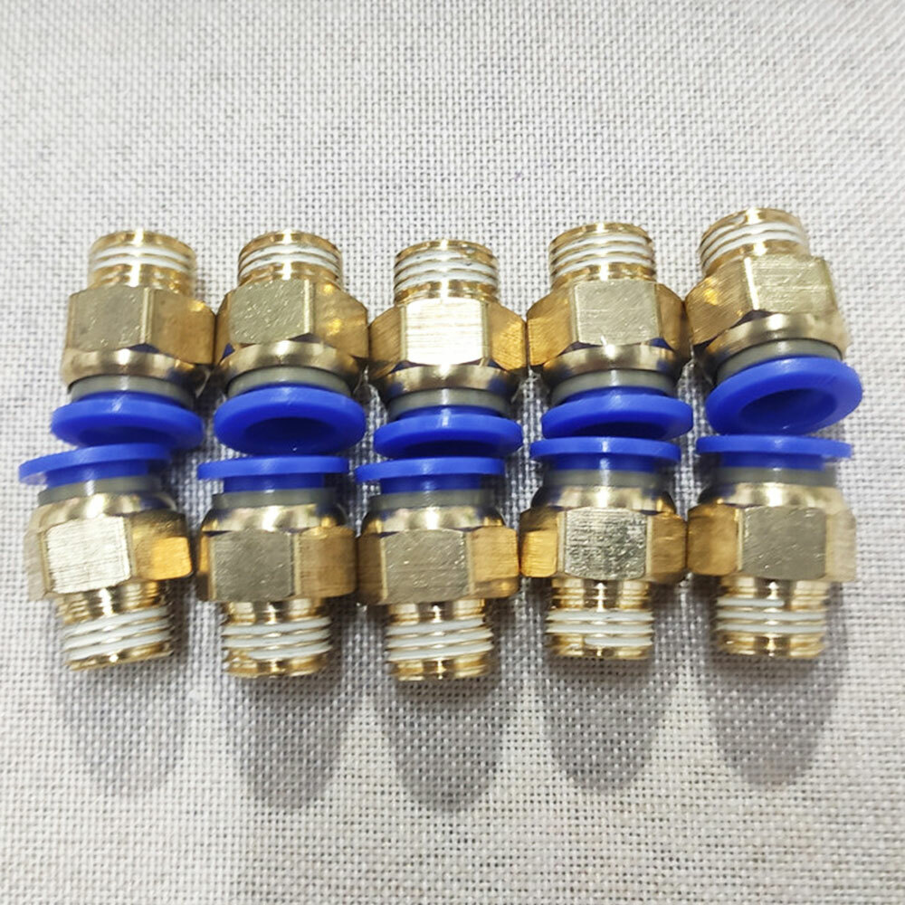 10Pc 10mm 3/8″ OD Tube X 3/8″ NPT Pneumatic Push To Connect Air Fitting