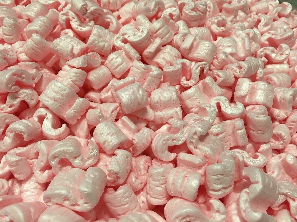 Packing Peanuts Shipping Anti Static Bio Loose Fill 4 cu ft Feet Pink
