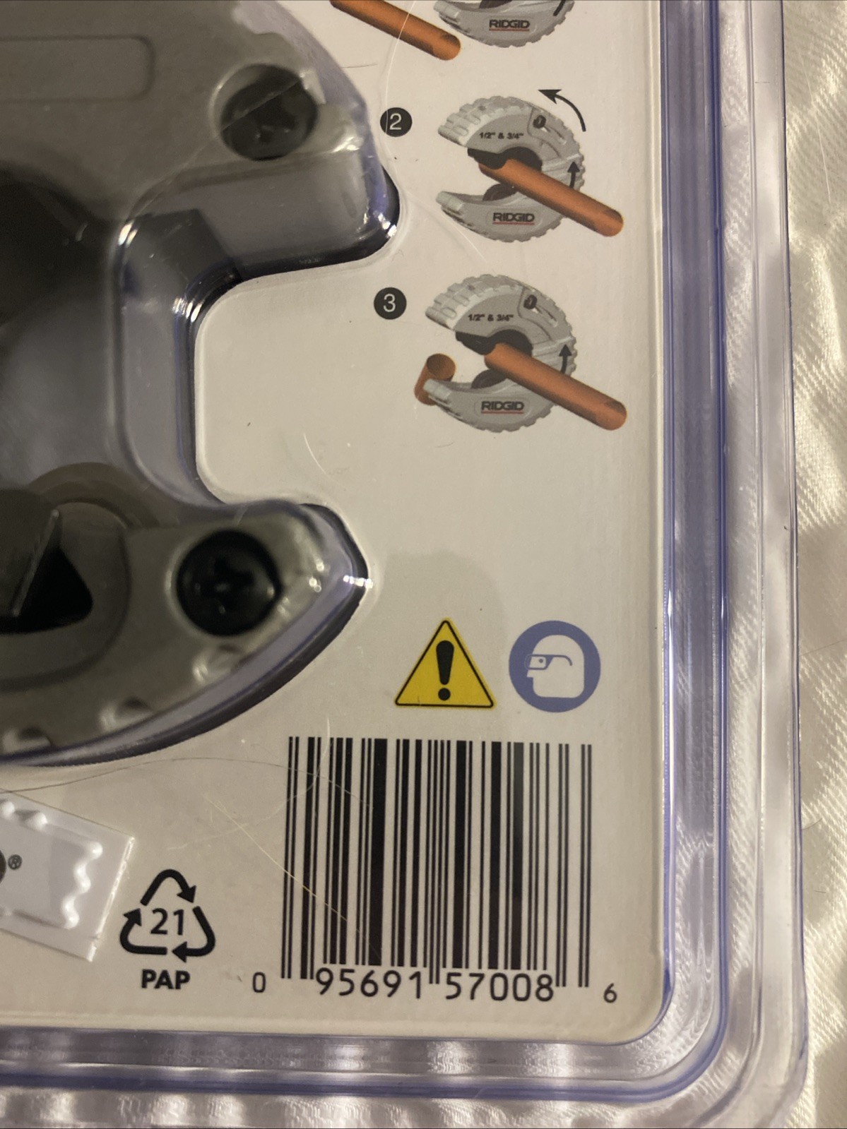 RIDGID 57008 1/2″ to 3/4″ C34 Copper Pipe & Tubing Cutter Spring Loaded Cutting
