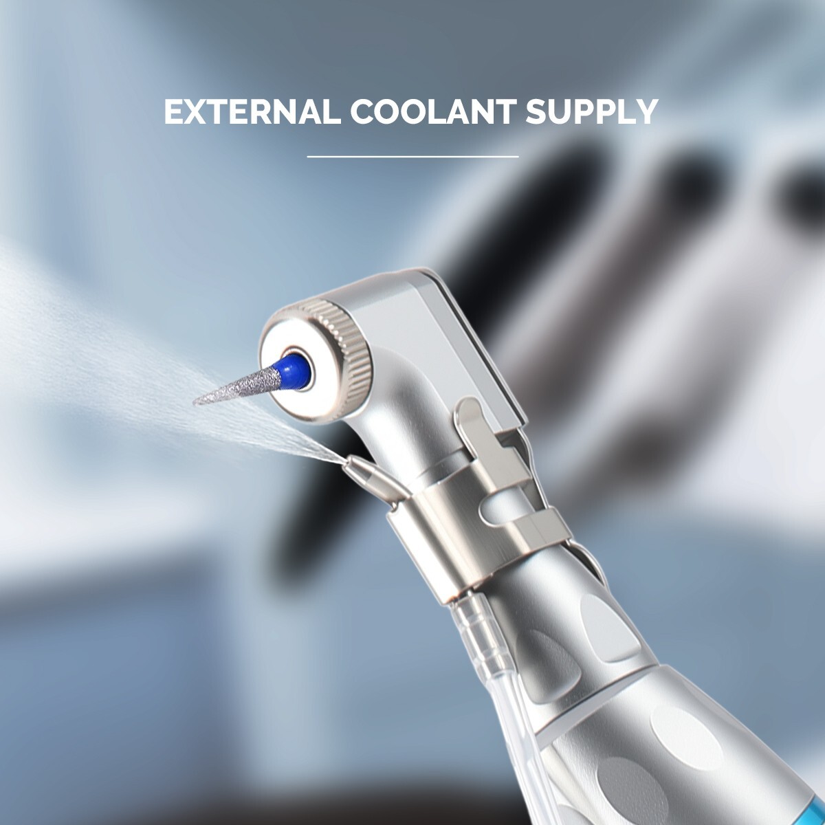 Dental Low Speed Straight Handpiece Kit Latch Contra Angle Air Motor 2/4 Holes