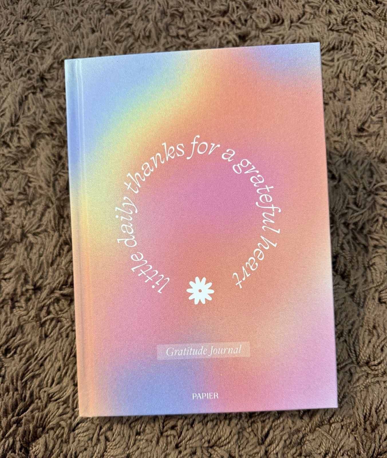 Papier Gratitude Journal “Little Daily Thanks” 6×8.5” Hardcover 192 Pages