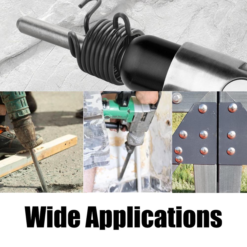 7 Pcs Heavy Duty Smoothing Pneumatic Air Rivet Hammer Tools Steel Air Hammer