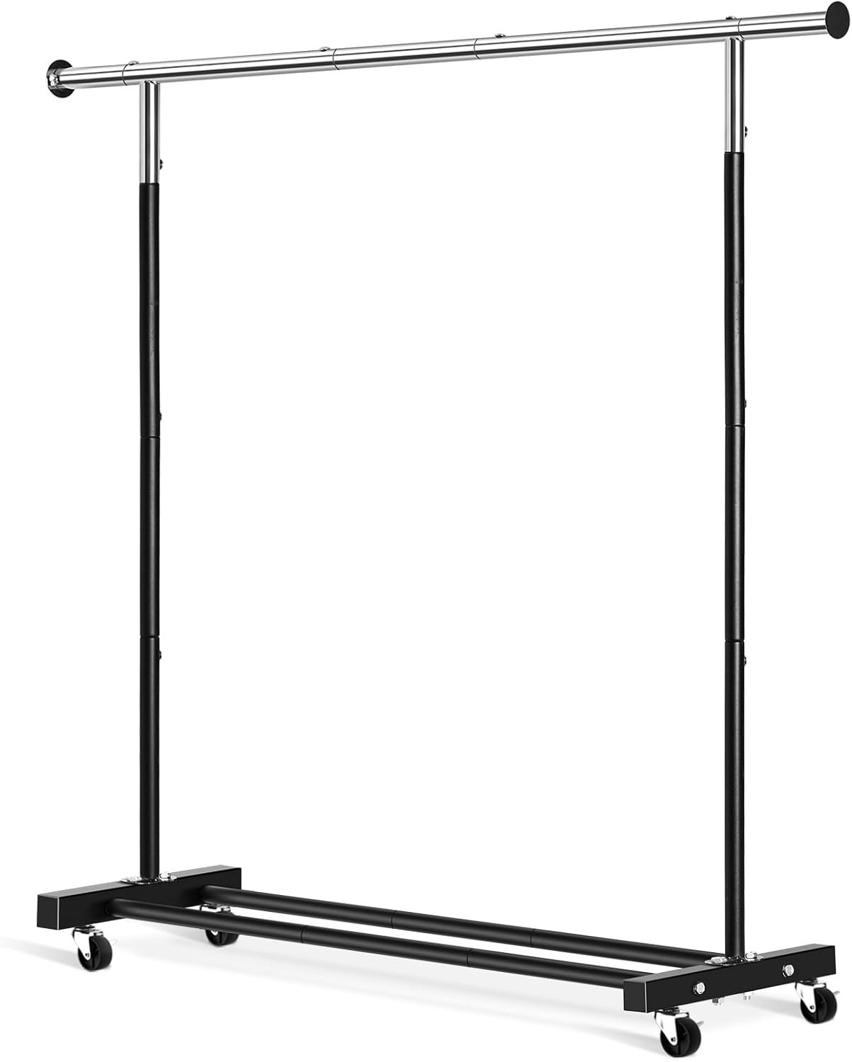 Clothing Rack Heavy Duty Rolling Garment Rack with Wheels for Hanging Clothes