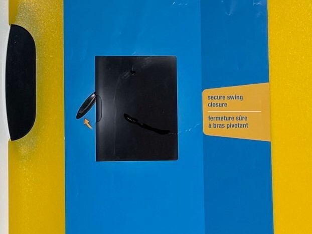 Staples Yellow Poly Report Cover with Secure Swing Closure