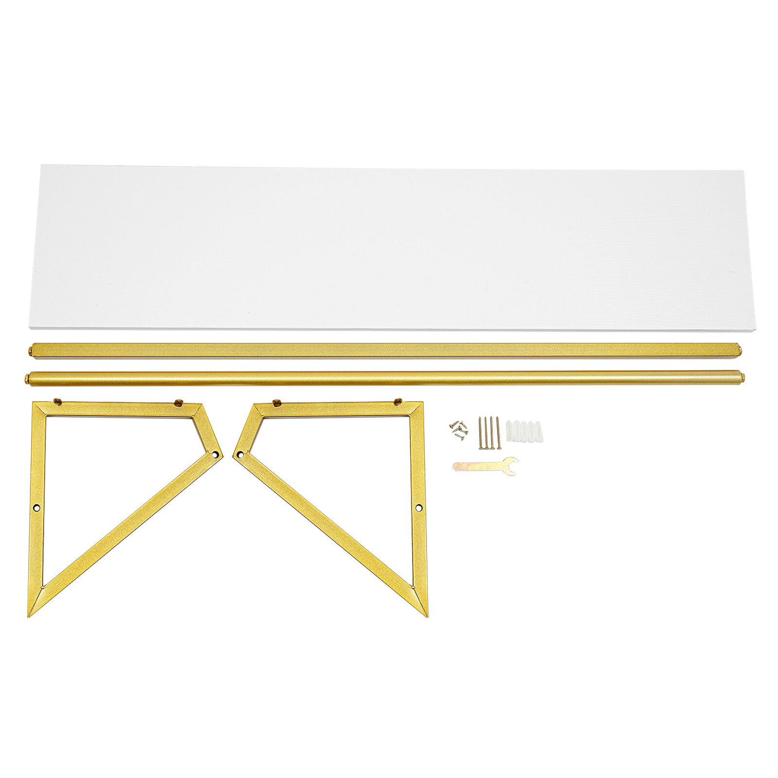 Gold Metal Garment Clothes Rack Clothing Rack Clothes Wall Shelf Hanger Display