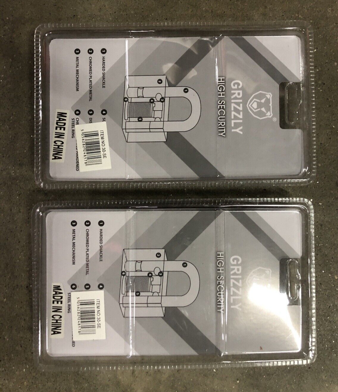 (2x) Top Security Shipping Container/Garage/Trailer Padlock HeavyDuty SolidSteel