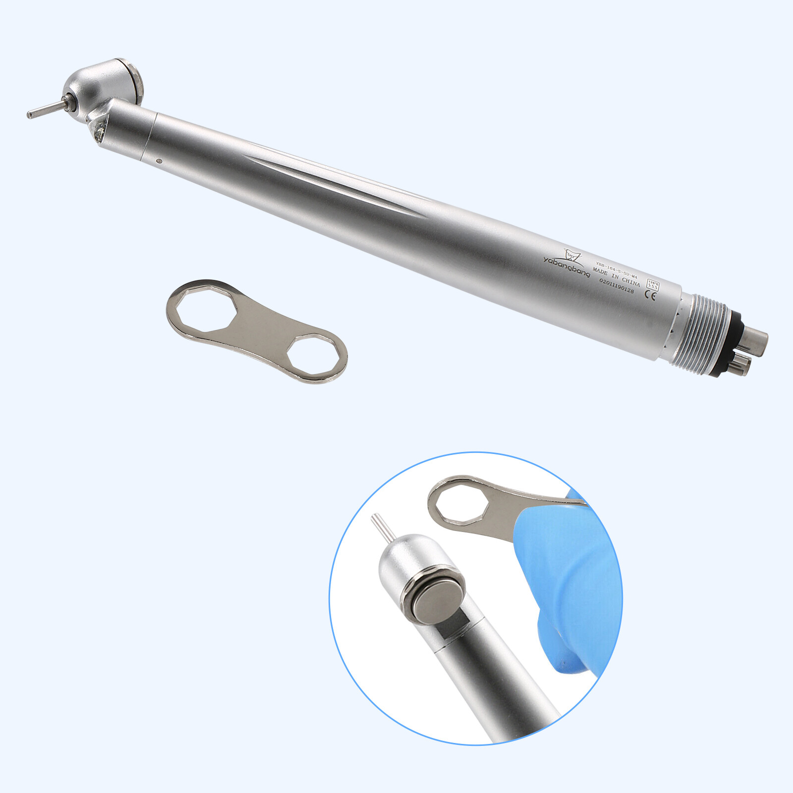 Turbina Dental LED 45 Degree Surgical High Speed Handpiece Push
