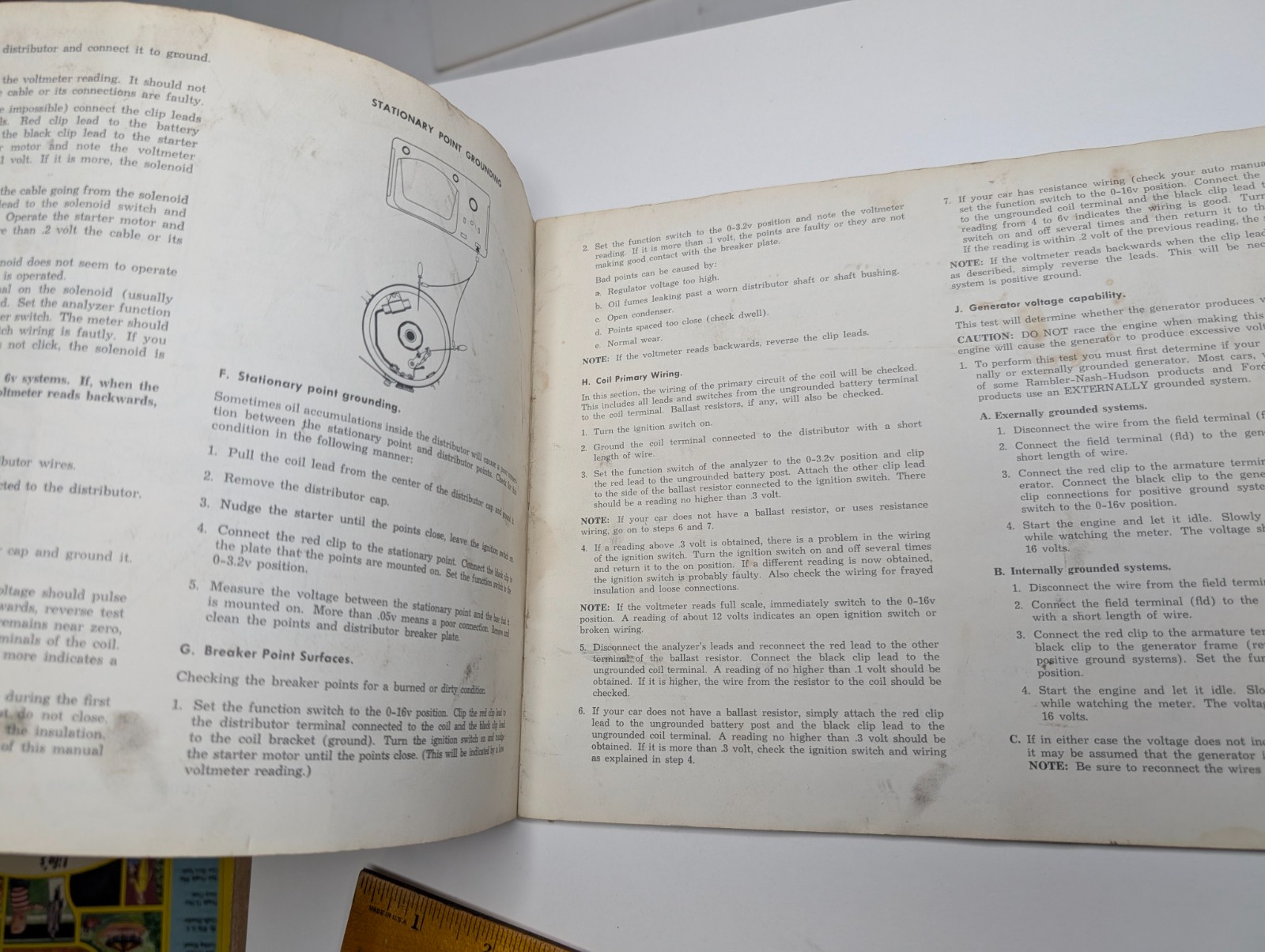 Vtg 1967 Knight KG-375A Universal Auto Analyzer Operator’s Manual Guide Book
