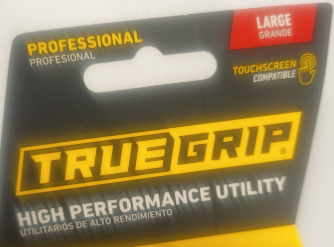 True Grip High Performance Utility Gloves Touch Screen compatibility Large NWT
