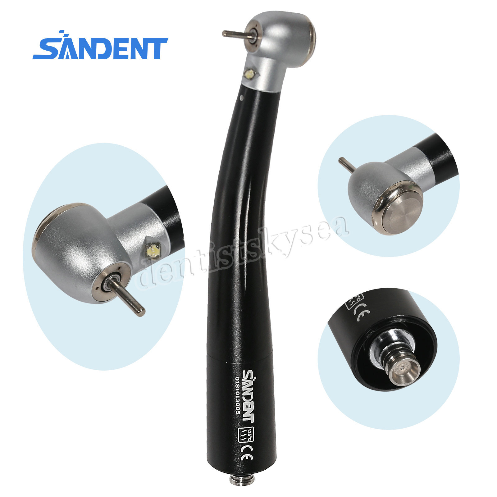 Dental LED E-generator internal triple spray Handpiece Fit NSK 4H Quick Coupler