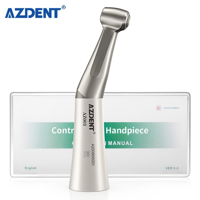 AZDENT Dental 1:1 Slow Low Speed Contra Angle Push Button Handpiece