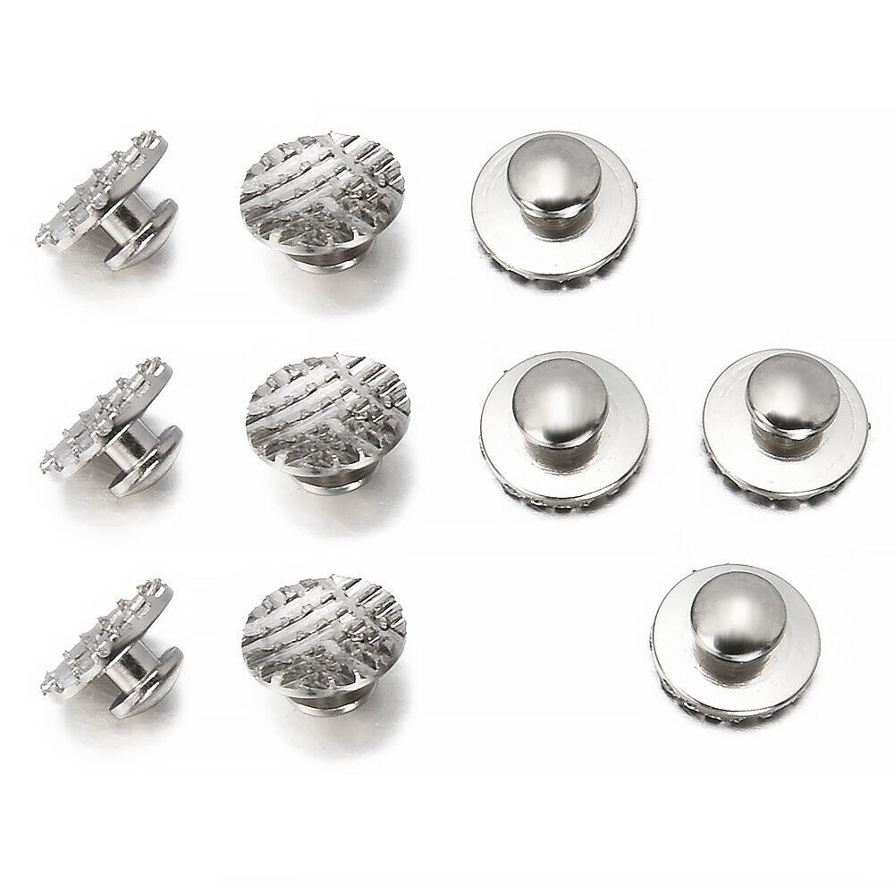 100 Pcs 10 Packs Dental Orthodontic Lingual Button Round Mesh Base