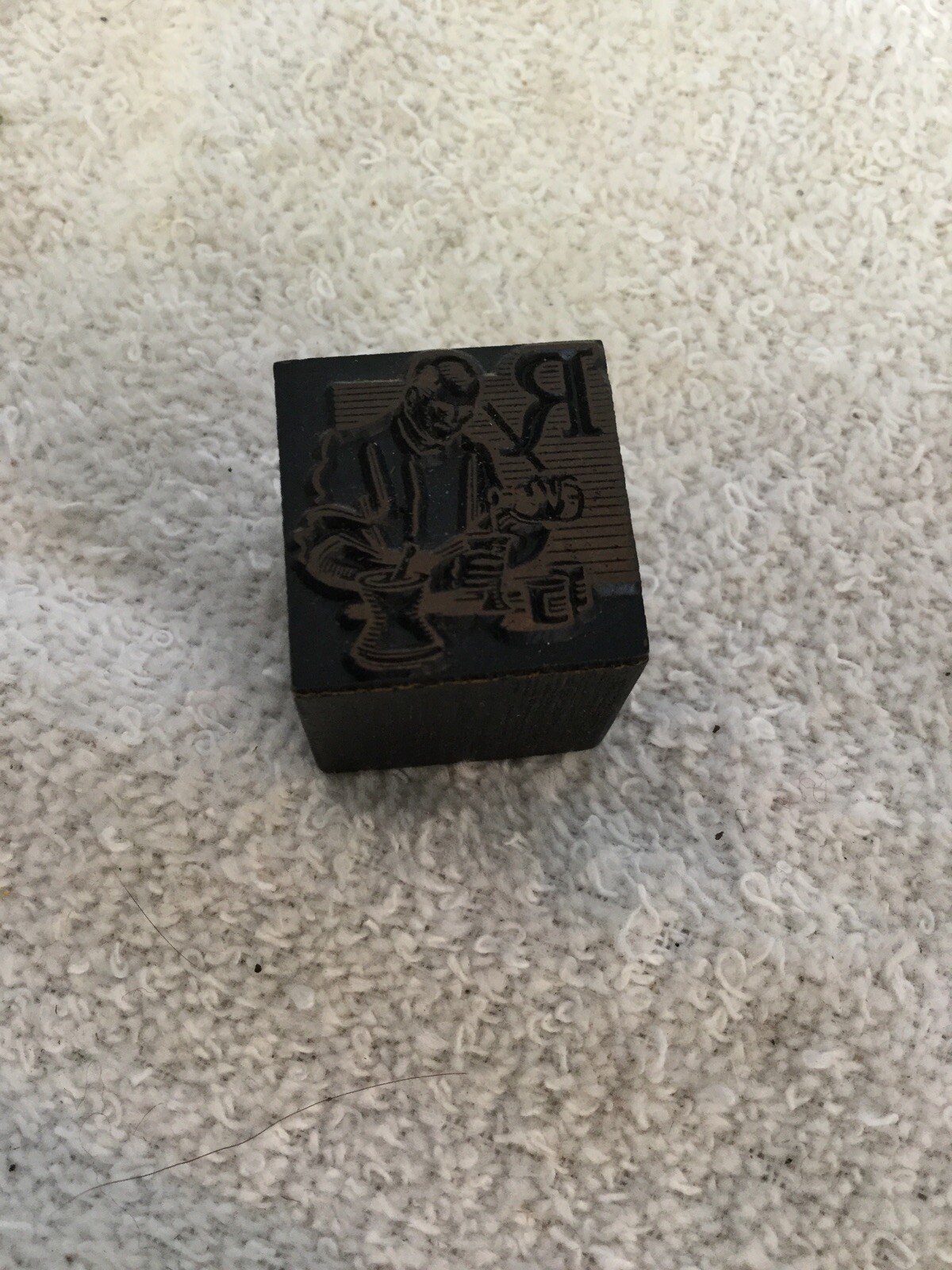 RX PHARMACY PRESCRIPTION WOOD LETTER PRESS PRINT BLOCK