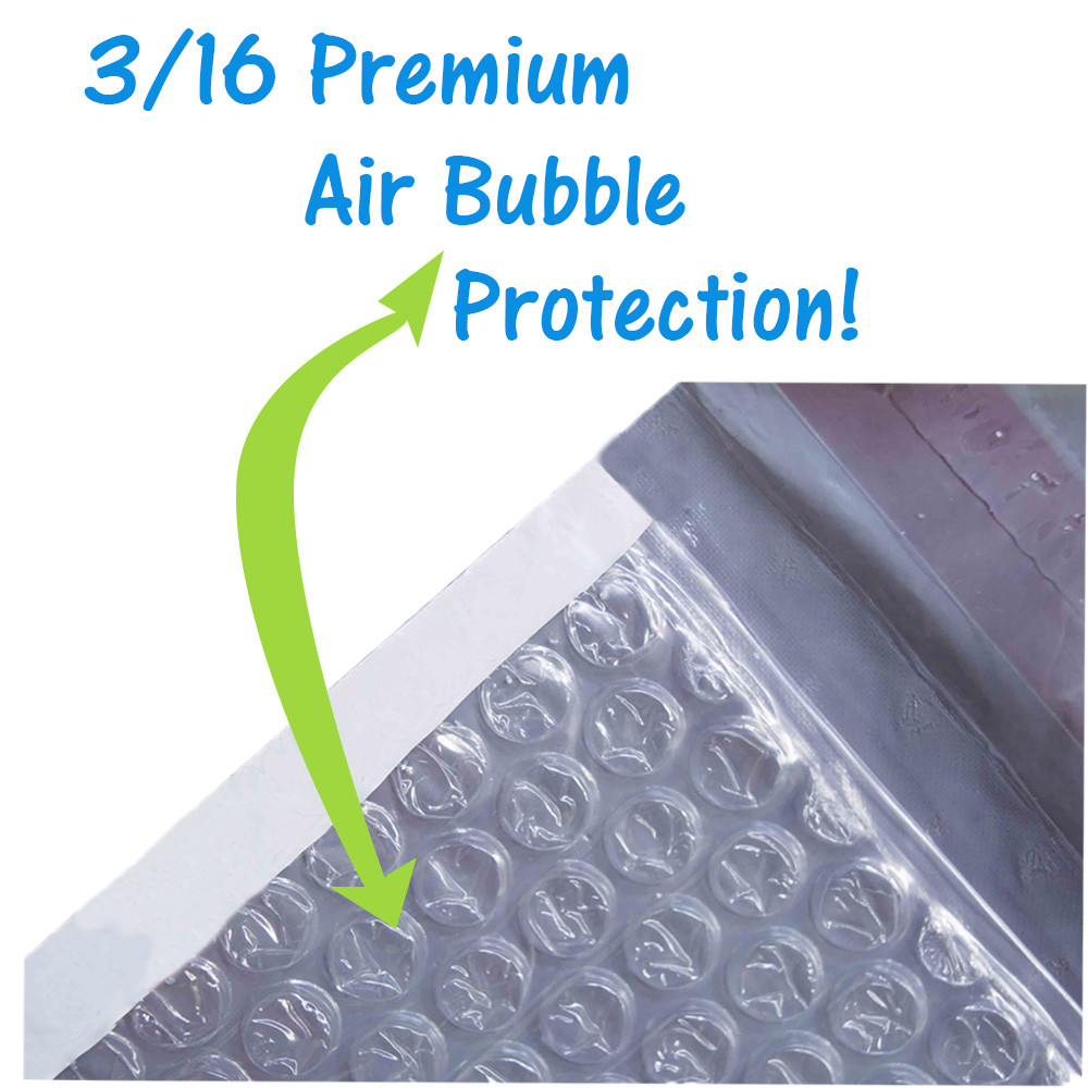 14×19, 12×18, 9×13, 8×12, White Poly Bubble Mailing Envelopes Padded #7, #6,4,2