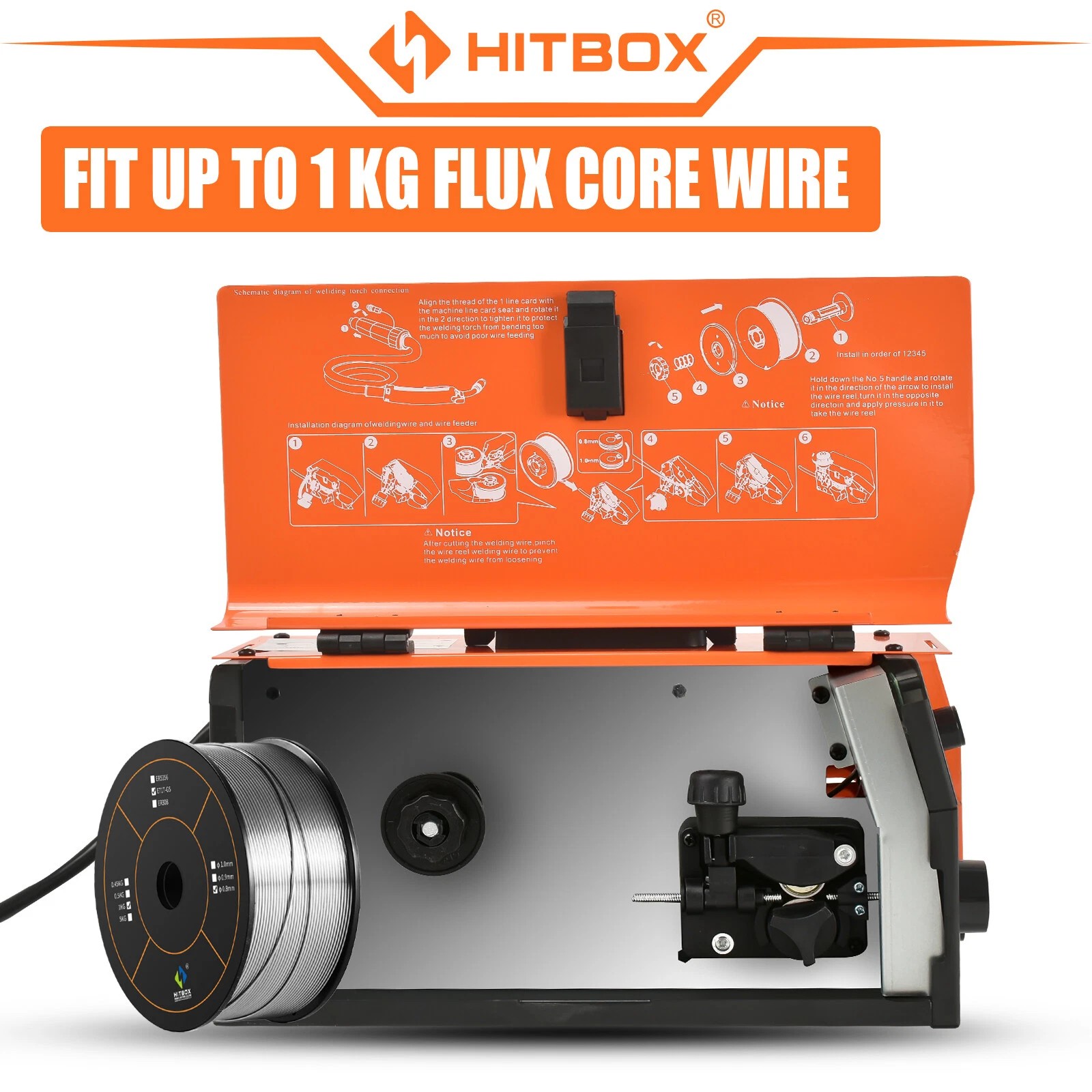 200A 110V/220V Gasless MIG Flux Core ARC/Lift TIG/MMA Welder &TIG Torch Home DIY