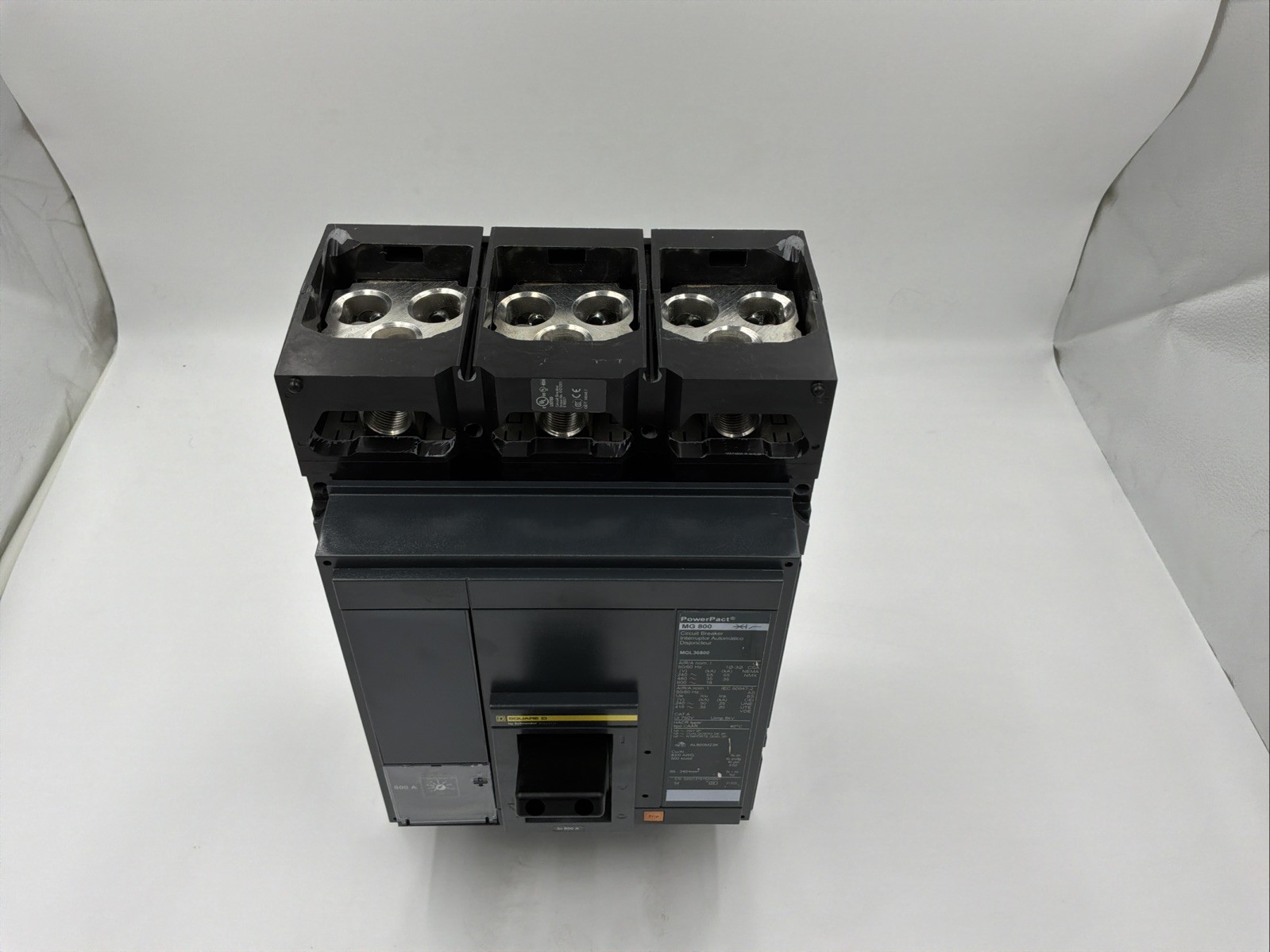 NEW SQUARE D MGL36800 3-POLE 800 AMP, 600V POWERPACT CIRCUIT BREAKER Takeouts