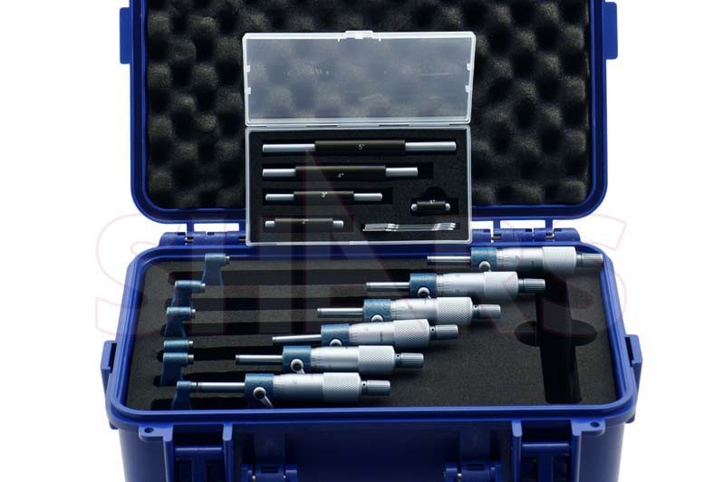 SHARS 0-6″ SOLID METAL FRAME MICROMETER SET NEW R}