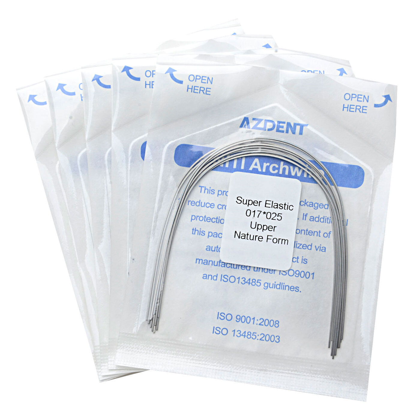 AZDENT Dental Orthodontic Super Elastic Niti Arch Wires Rectangular Nature Form