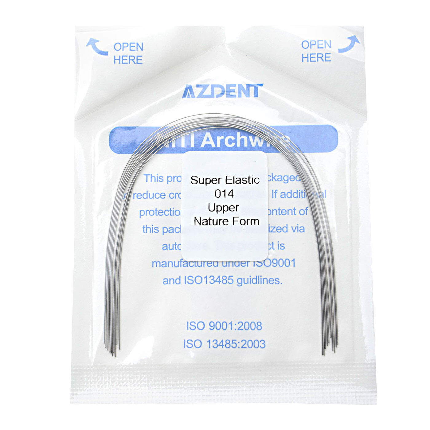 10pcs Dental Orthodontic Super Elastic Niti Round Arch Wires Natural Form AZDENT