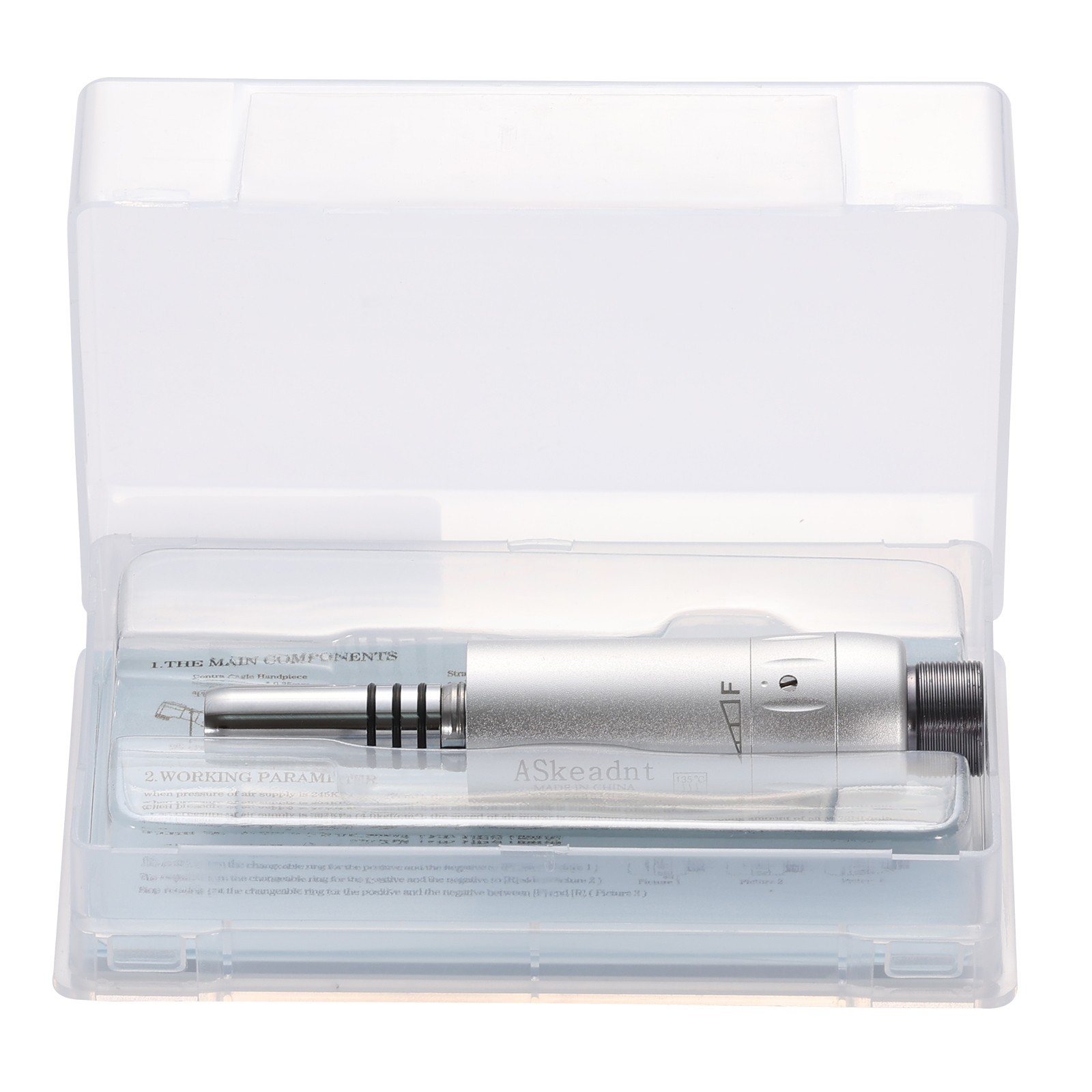 ASkeadnt Dental Slow Low Speed Air Motor Handpiece Internal Water Spray 2 Holes