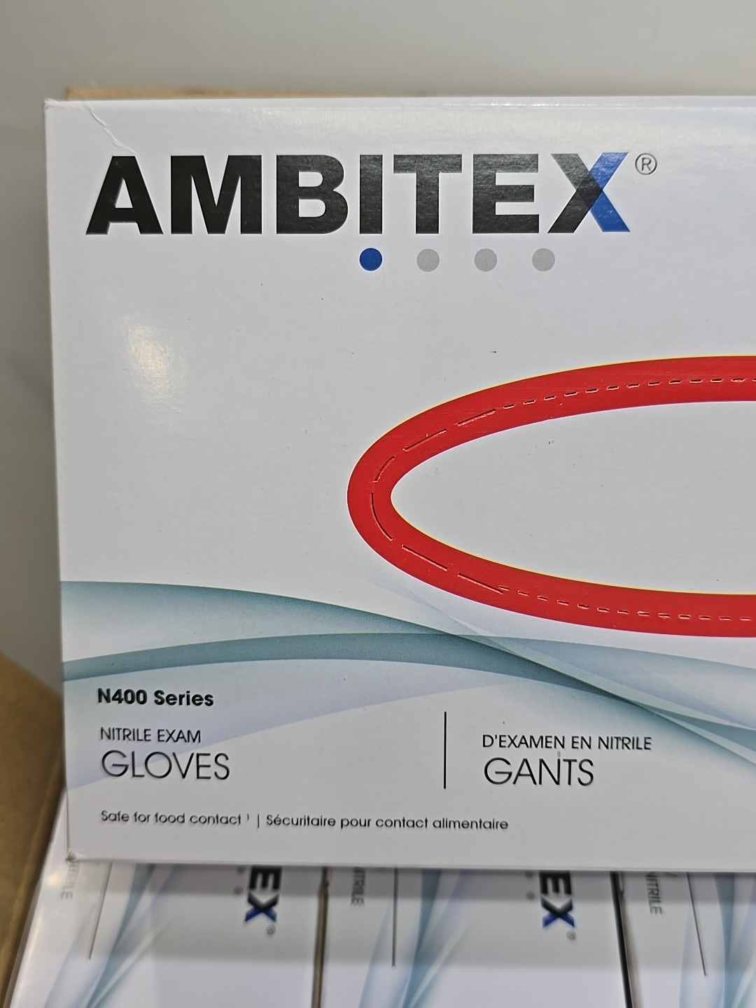 1000 AMBITEX NSM400 BLUE Nitrile Gloves 2.75 Mil Small Work Medic Powder Free