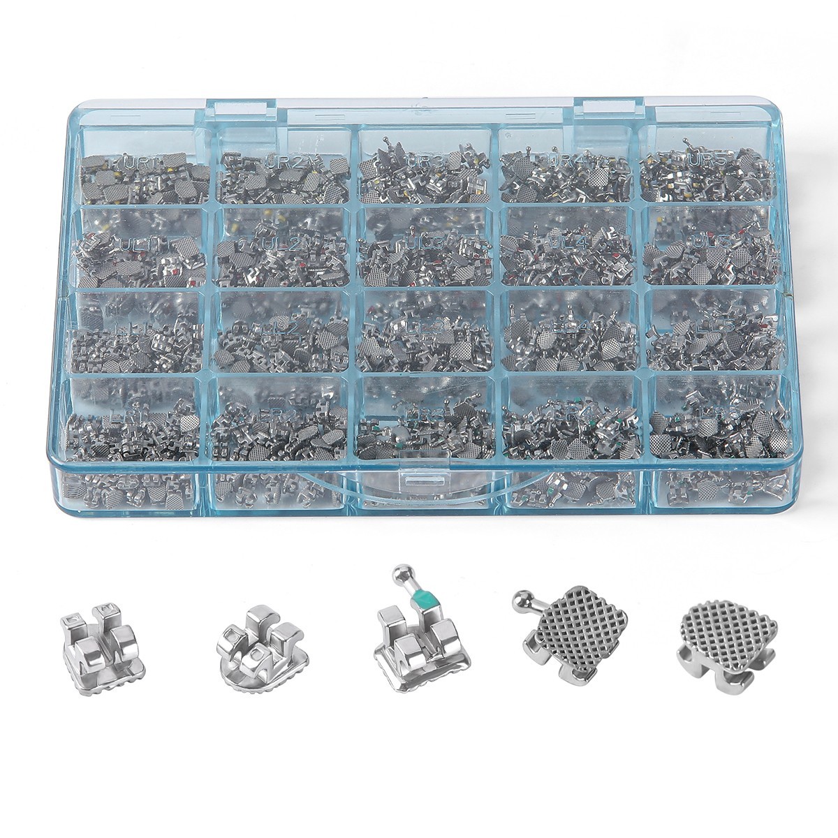 50 Sets Dental Orthodontic MIM Monoblock Brackets Mini MBT 0.022″ Hooks AZDENT