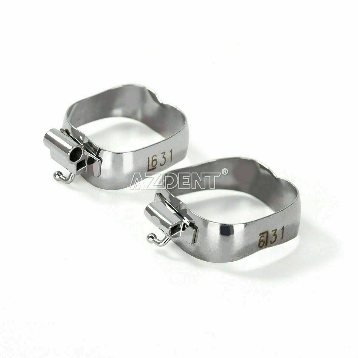 80PCS Bandas dentales ortodoncia para el primer molar con tubos bucales MBT 022