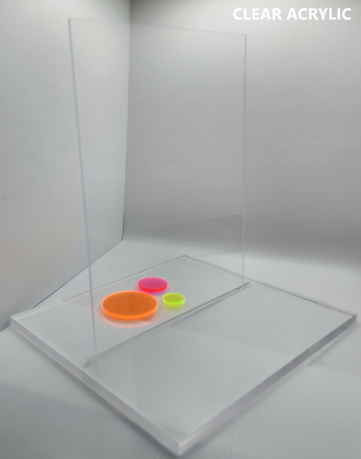Acrylic Plexiglass Plastic Sheet – 1/2″ Thick – Clear – 24″ x 36″