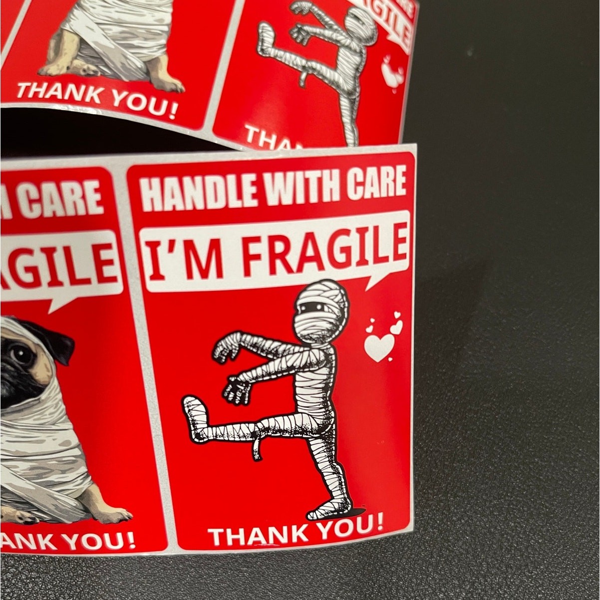 Fragile Handle with Care Fun Funny Shipping Stickers Labels 12 Stickers