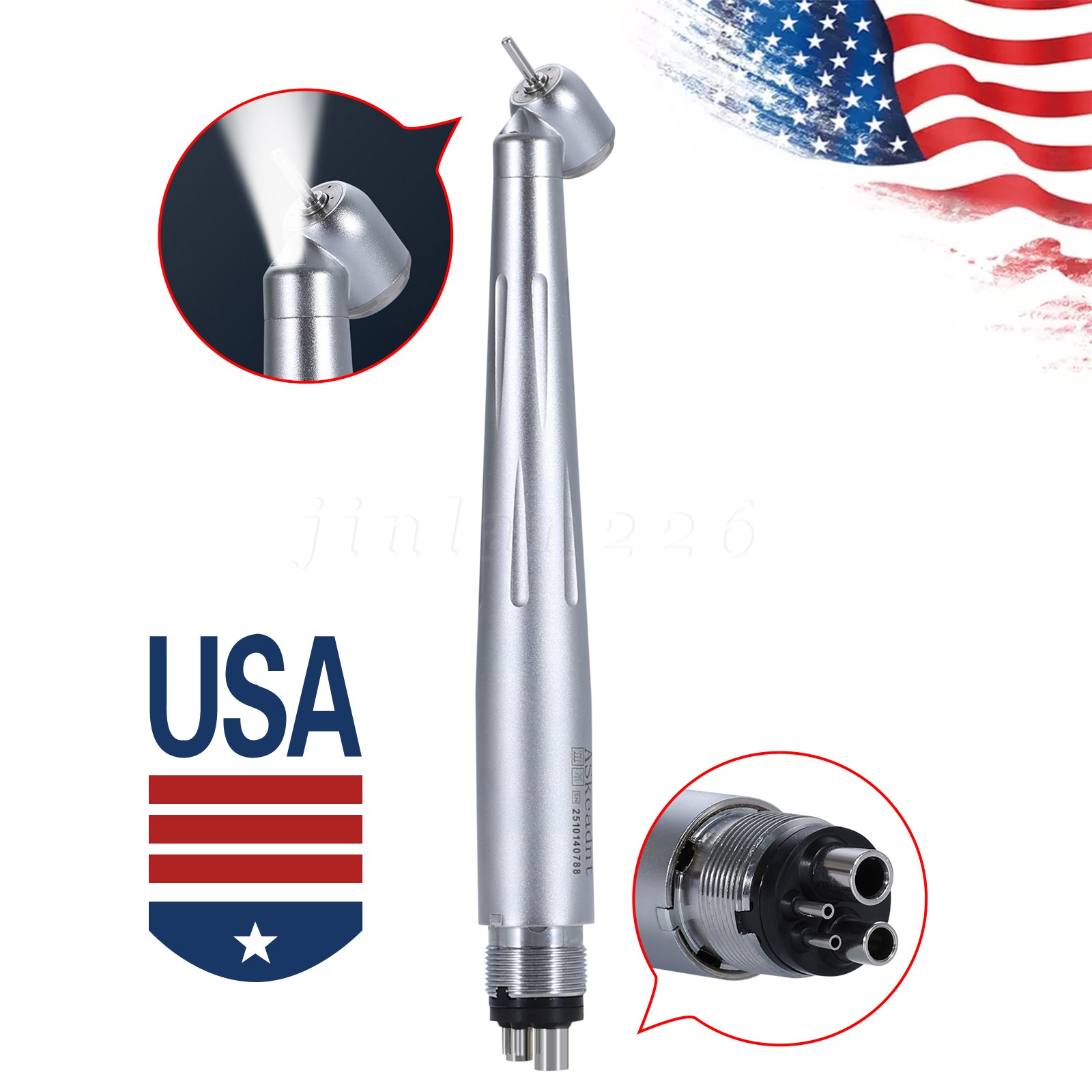 CX207G Dental Cartridge Turbine Rotor Fit COXO-GN/GK/GS/GW Fiber Optic Handpiece